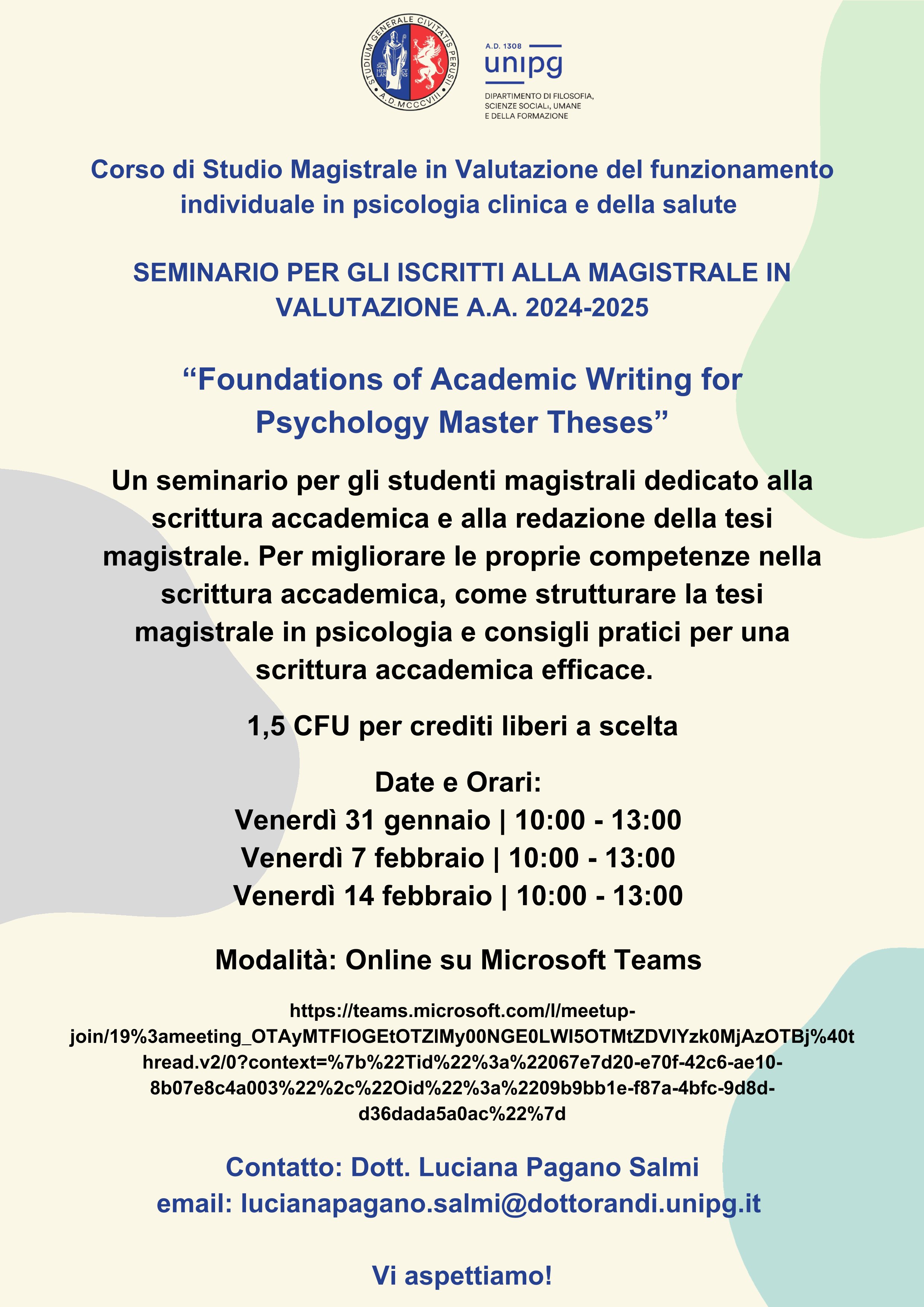 seminario writing theses 2025 1